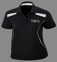 Ladies Extreme Black/White TSTC Polo