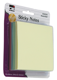 CIL Sticky Notes Colored