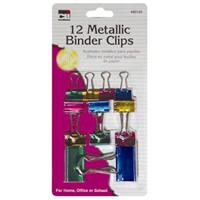 CLI 12 Metallic Binder Clips