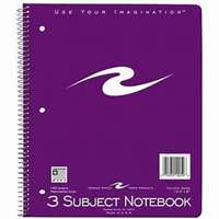 Roaring Spring 3 Subject Notebook