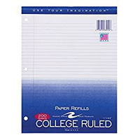 Paper Refills College Ruled 200 Sheets