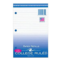 Paper Refills College Ruled 100 Sheets