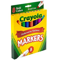 Crayola Markers Broad Line 8pk.