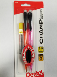 Pentel Champ Mechanical Pencil 2pk. 0.9 (26595)