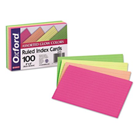 Oxford Ruled Index Cards Two Tone 3x5