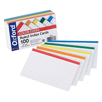 Oxford Color Coded Ruled Index Cards 3x5