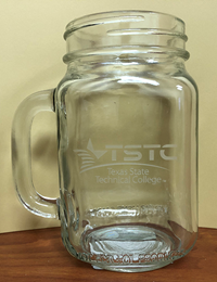 TSTC Drinking Jar W/Handle 16OZ