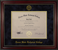 TSTC Diploma Frame 7013 Brown