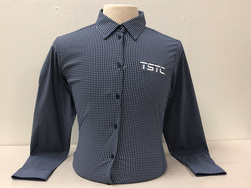 ladies navy shirt dress