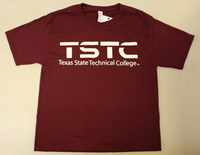 TSTC Dri-Power Active Maroon T-Shirt with Vintage Heather