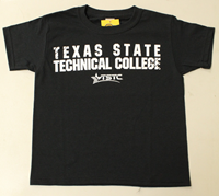 College House Black TSTC Youth Tee
