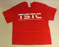 TSTC Logo Adult T-Shirt Red