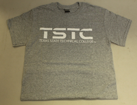 TSTC Logo Adult T-Shirt Gray
