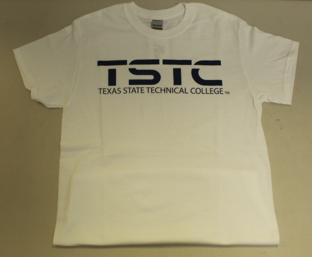 TSTC Logo Adult T-Shirt White | TSTC Bookstore Harlingen