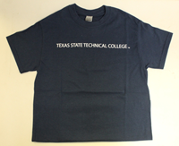 TSTC Text Logo Adult T-Shirt Navy