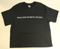TSTC Text Logo Adult T-Shirt Black