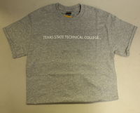 TSTC Text Logo Adult T-Shirt Gray