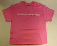 TSTC Text Logo Adult T-Shirt Light Pink