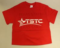TSTC Multi-Text Logo Adult T-Shirt Red