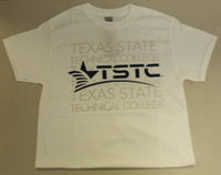 TSTC Multi-Text Logo Adult T-Shirt White