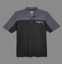 TSTC Core 365 Black/Carbon Mens Polo