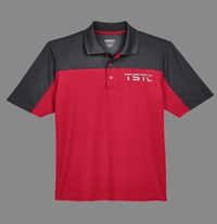 TSTC Core 365 Red/Carbon Mens Polo