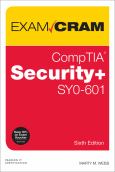 CompTIA Security+ SY0-601 Exam Cram, 6th edition - cover photo