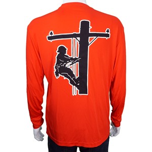 CI Sport Lineman Dry Fit L/S T-Shirt-Red - main view
