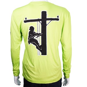 CI Sport Lineman Dry Fit L/S T-Shirt-Lime Green - main view