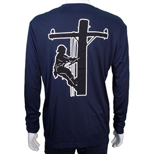CI Sport Lineman Dry Fit L/S T-Shirt-Navy - main view