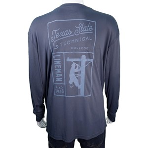 Duck Company Lineman Dry Fit T-Shirt-Storm Blue - main view