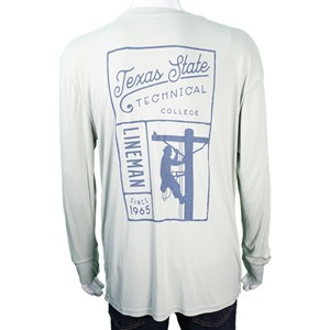 Duck Company Lineman Dry Fit L/S T-Shirt-Sage Green - main view