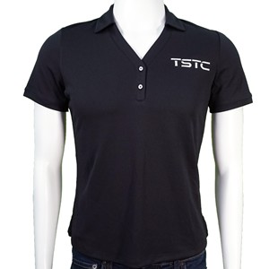 Ladies Callaway V-Neck Polo-Black - main view