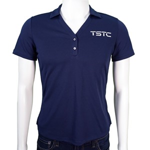 Ladies Callaway V-Neck Polo-Navy - main view