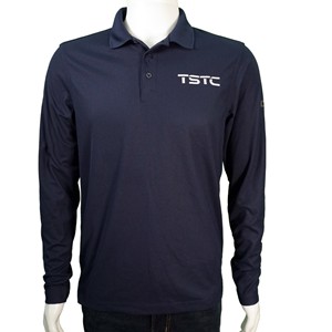 Ogio Men's Long Sleeve Polo-Navy - main view