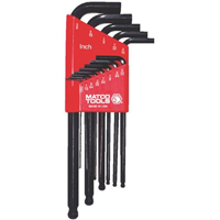 13Pc Sae Long Hex L-Key With Ball