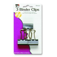 3 Binder Clips Medium
