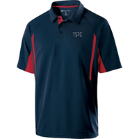 Mens Navy Polo With Red Accents