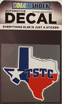 Tstc State Decal 3 1/2"
