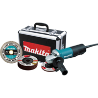 Makita 4 1/2" Grinder Set With Grinding Disc And Case