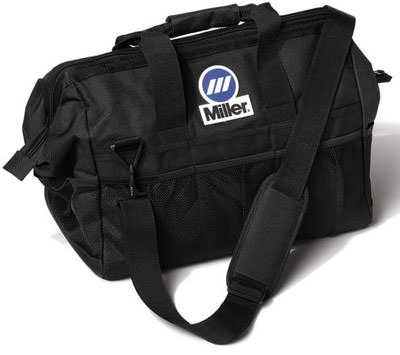 22-Pocket Polyester Welders Tool Bag, 12"H x 22"W x 14"D, Black (SKU 1022471769)