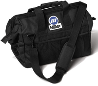 22-Pocket Polyester Welders Tool Bag, 12"H x 22"W x 14"D, Black